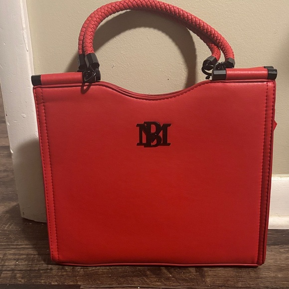 Badgley Mischka Red Satchel Bag - Picture 1 of 6